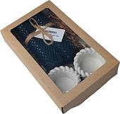 Подарочный набор Вендитио Ozarich Сувенирный с 2-мя свечами и подсвечниками Г4 (черный)