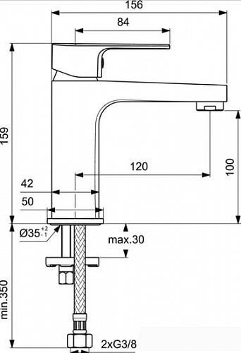 Смеситель Ideal Standard Cerafine D BC553