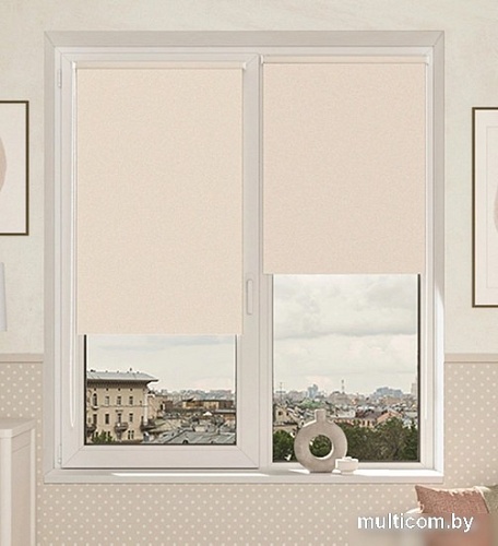 Рулонные шторы Legrand Блэкаут Болид 66x175 58127465 (крем)