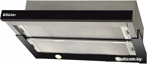 Кухонная вытяжка Backer TH60B(F) Inox (+Black Glass)
