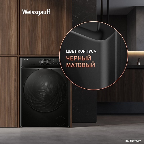 Стиральная машина Weissgauff WM 59411 Direct Drive Inverter Steam Matt Black