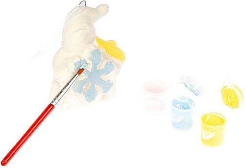 Набор для создания поделок/игрушек Bondibon Елочные украшения. Снеговичок ВВ1600-1