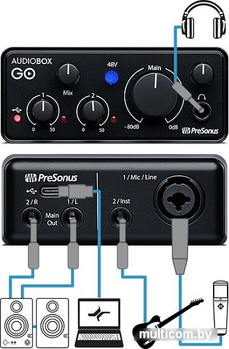 Аудиоинтерфейс PreSonus AudioBox GO