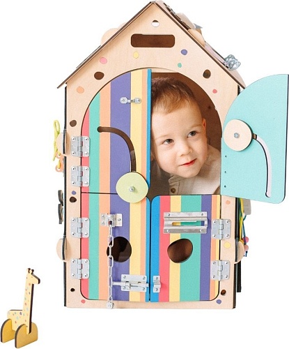 Бизидомик Bizitoys Зоопарк с подсветкой 6040/06