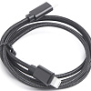 Кабель Atom USB Type-C 3.1 - Lightning (1 м, черный)