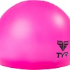 Шапочка для плавания TYR Wrinkle Free Junior Silicone Cap LCSJR/693 (розовый)