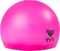 Шапочка для плавания TYR Wrinkle Free Junior Silicone Cap LCSJR/693 (розовый)