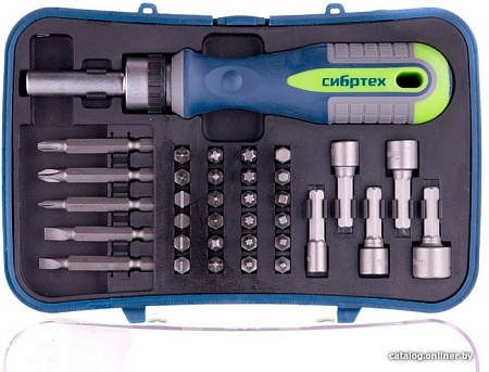 Отвертка с набором СибрТех 13337 (35 предметов)