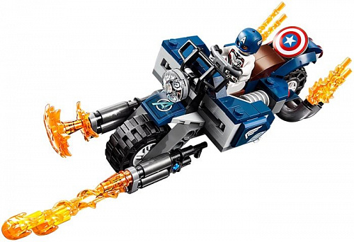 Конструктор LEGO Marvel Super Heroes 76123 Капитан Америка: Атака Аутрайдеров