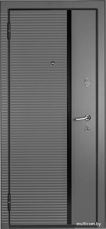 Металлическая дверь Guard MG60 МДФ/МДФ 87х205 левая (серый/белый ясень)