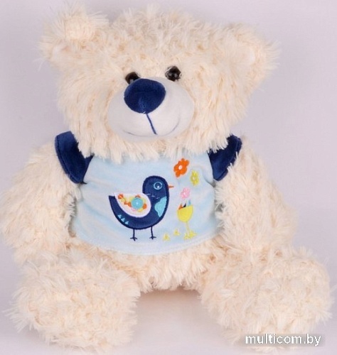 Классическая игрушка Weihai Мишка в свитере 017SBX078 (белый)