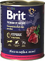 Консервированный корм для собак Brit Premium By Nature Heart & Liver 850 г
