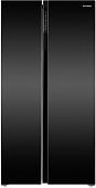 Холодильник side by side Hyundai CS6503FV (черное стекло)
