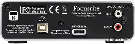 Аудиоинтерфейс Focusrite iTrack Solo