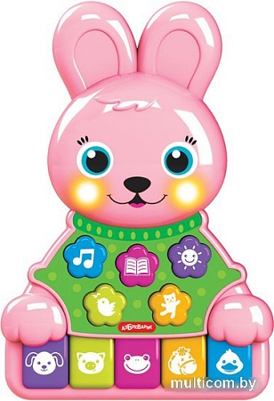 Развивающая игрушка Азбукварик Музыкальные зверята Зайчик 2524