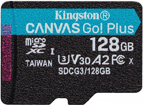 Карта памяти Kingston Canvas Go! Plus microSDXC 128GB (с адаптером)