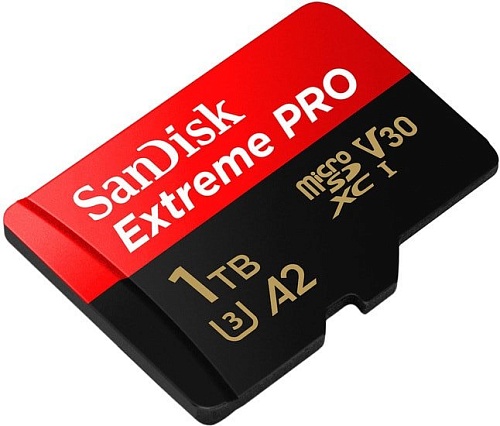 Карта памяти SanDisk Extreme PRO SDSQXCZ-1T00-GN6MA microSDXC 1TB (с адаптером)