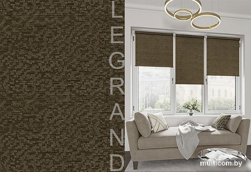 Рулонные шторы Legrand Мозаика 120x175 (коричневый)