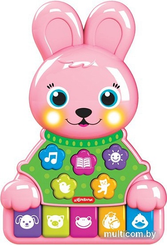 Развивающая игрушка Азбукварик Музыкальные зверята Зайчик 2524