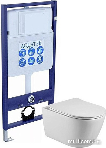 Унитаз подвесной Aquatek Бетта INS-0000012+KDI-0000018+KKI-0000002+AQ1253W-00