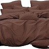 Постельное белье Pandora №1x1 19-1213 Горький шоколад 2сп с европростыней (микрофибра)