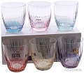 Набор стаканов для воды и напитков Bohemia Crystal Kate Optic 25186/D4882/22/300