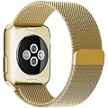 Браслет Rumi Milanese loop металлический для Apple Watch 42/44/45mm (золотистый)
