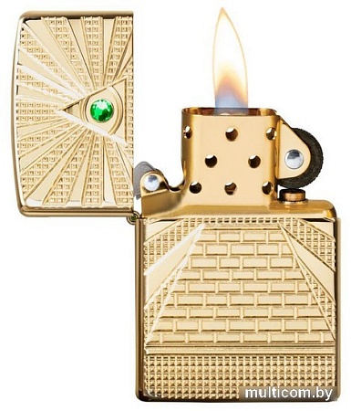 Зажигалка Zippo Armor High Polish Brass Eye of Providence Design 49060