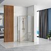 Душевой уголок Rea Diamond 90x90 (золотой/прозрачное стекло)