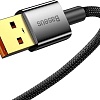 Кабель Baseus Explorer Series Auto Power-Off Fast Charging USB Type-A -USB Type-C (1 м, черный)