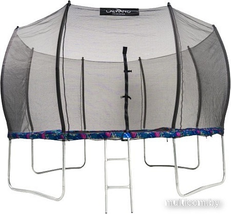 Батут Calviano Outside Master Smile 374 см - 12ft (внешняя сетка, с лестницей)