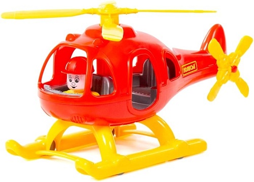 Игрушечный транспорт Полесье Вертолет Шмель 67654 (красный)