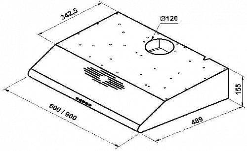 Кухонная вытяжка Korting KHT 6334 B