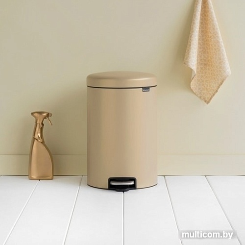 Brabantia Pedal Bin NewIcon 20 л (минерально-золотой)