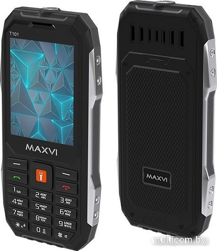 Кнопочный телефон Maxvi T101 (черный)