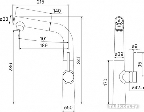 Смеситель IDDIS Pure PURBLFBi05