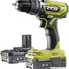 Ударный шуруповерт Ryobi R18PD2-220S 5133004459 (с 2-мя АКБ, сумка)