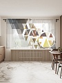 Комплект штор JoyArty Треугольная комбинация 1.45x1.8 м tul_30300_145x180 (2 шт)