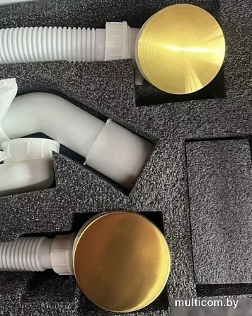 Слив-перелив Grocenberg GB230 (золотой брашированный)