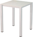 Стол Millwood Сеул керамогранит 60x60x75 (мрамор канцоне/металл белый)