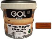 Пропитка GOL Wood Aqua Защитно-декоративная 0.9 кг (красное дерево)
