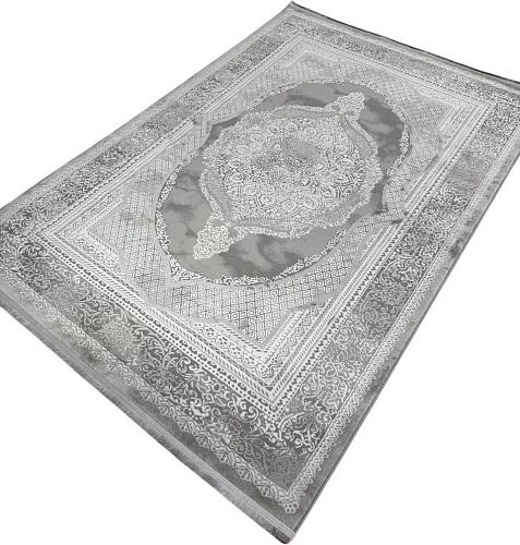 Radjab Carpet Афина Прямоугольник 1032A 12951RK (1.6x3, Grey/Cream)