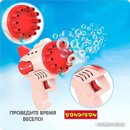 Пистолет для создания мыльных пузырей Bondibon Наше Лето. Мыльная пушка ВВ5424