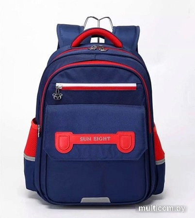 Школьный рюкзак Sun Eight SE-90058 (темно-синий/красный)