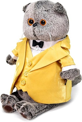 Классическая игрушка BUDI BASA Collection Басик в золотом фраке Ks25-149 (25 см)