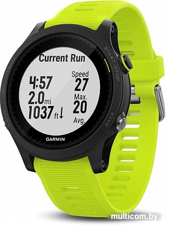 Умные часы Garmin Forerunner 935 HRM-Tri (черный/зеленый)