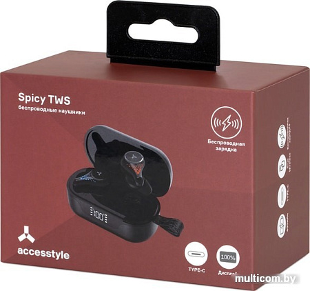 Наушники AccesStyle Spicy TWS (черный)