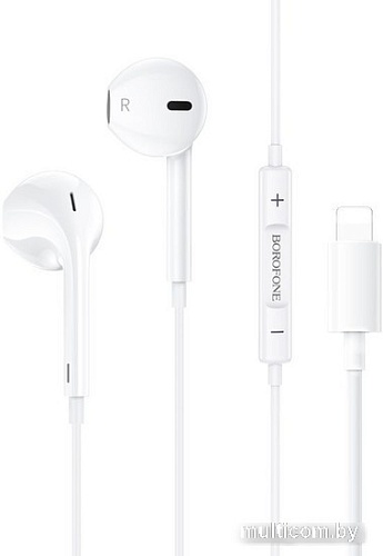 Наушники Borofone BM85 Lightning (белый)