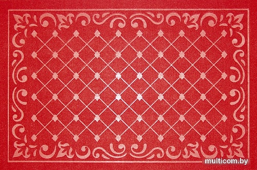 Придверный коврик Kovroff Ромбы 60x90 П/10/03/05 (красный)