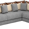 Угловой диван Mebelico Мэдисон Long 59171 (рогожка серый/бежевый/коричневый)